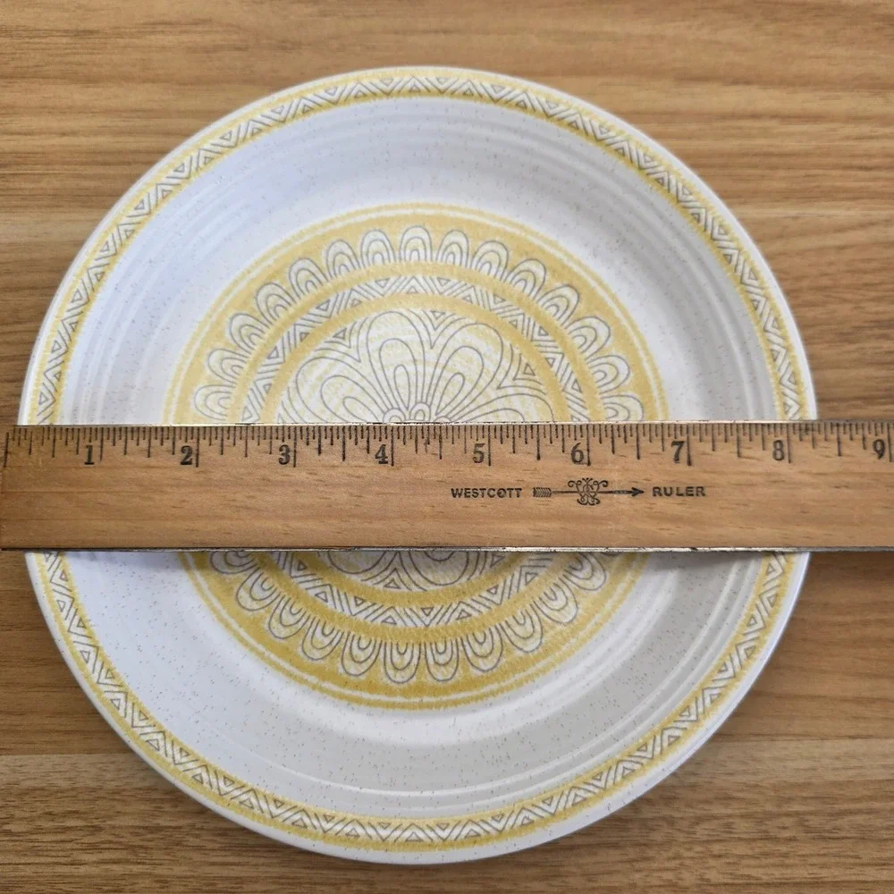 Vintage Franciscan Hacienda Gold Earthenware Salad Plates Mid Century‎ Modern